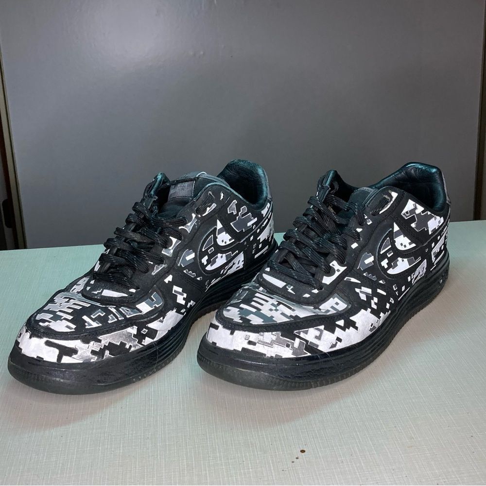 Nike Lunar Force 1 Digi NRG “Camo Black” size men’s 10.5. Nike 577659-001